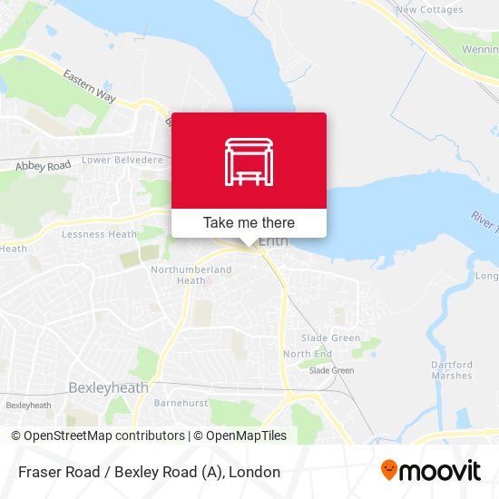 Fraser Road / Bexley Road (A) map