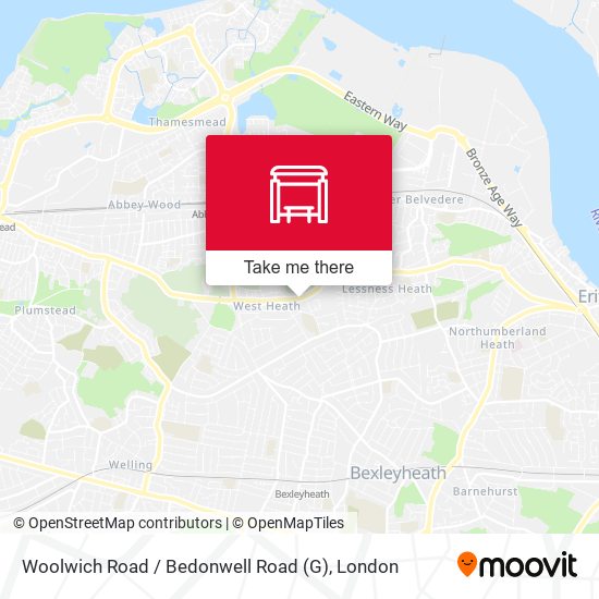 Woolwich Road / Bedonwell Road (G) map