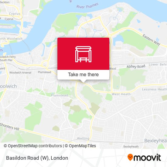 Basildon Road (W) map
