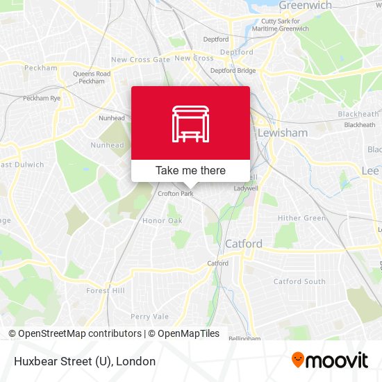 Huxbear Street (U) map