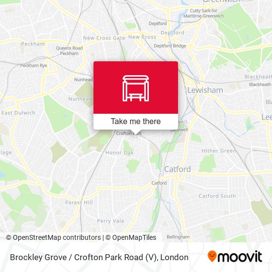 Brockley Grove / Crofton Park Road (V) map