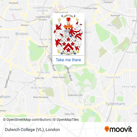 Dulwich College (VL) map