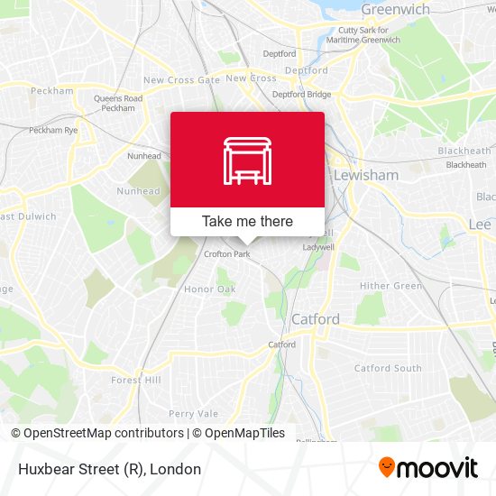 Huxbear Street (R) map