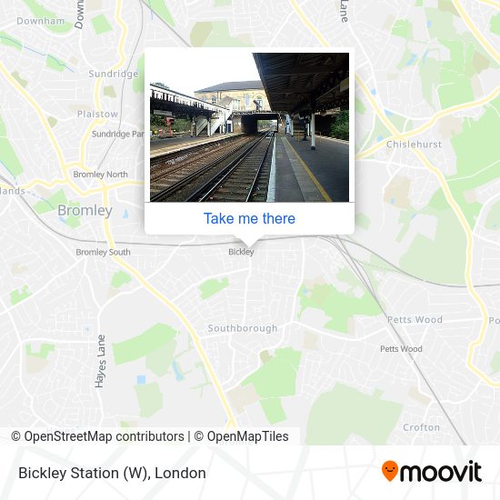Bickley Station (W) map