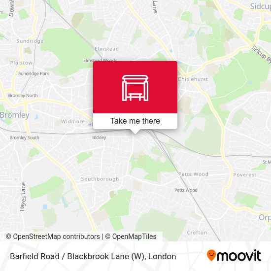 Barfield Road / Blackbrook Lane (W) map