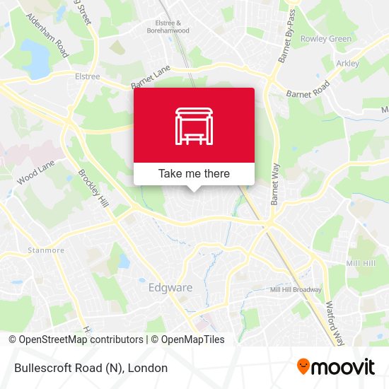 Bullescroft Road (N) map