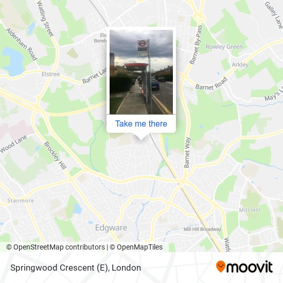 Springwood Crescent (E) map