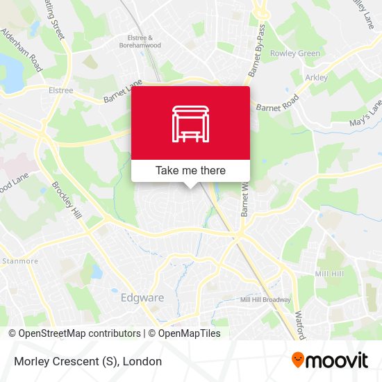 Morley Crescent (S) map