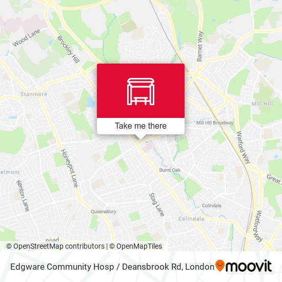 Edgware Community Hosp / Deansbrook Rd (HE) map