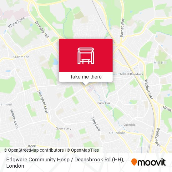 Edgware Community Hosp / Deansbrook Rd (HH) map