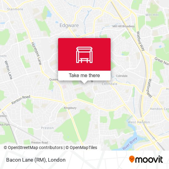 Bacon Lane (RM) map