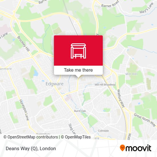 Deans Way (Q) map