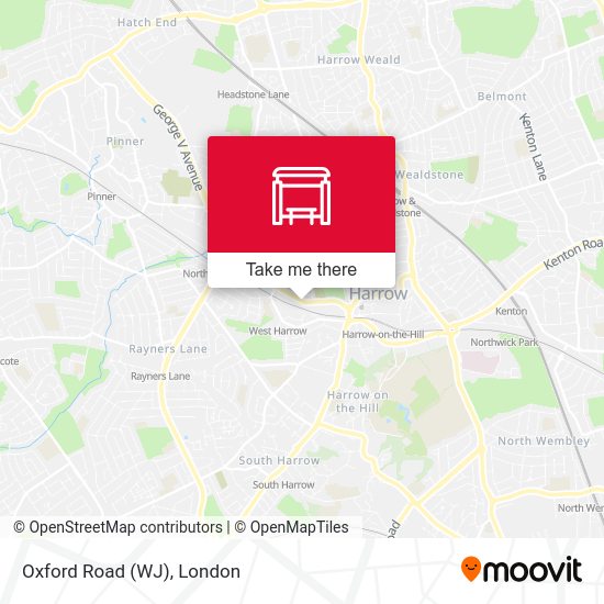 Oxford Road (WJ) map