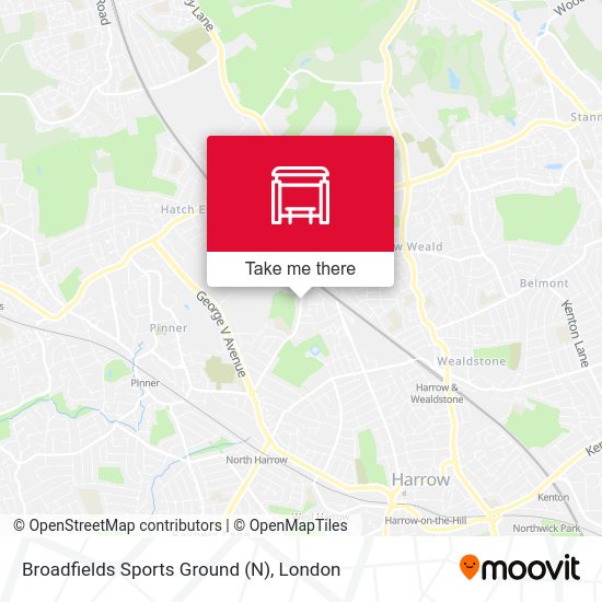 Broadfields Sports Ground (N) map