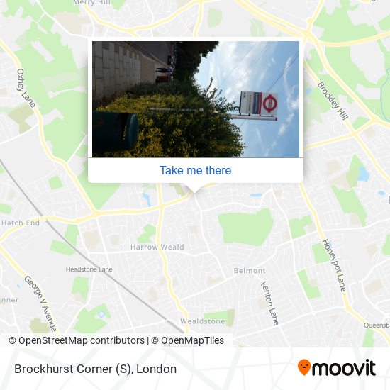 Brockhurst Corner (S) map