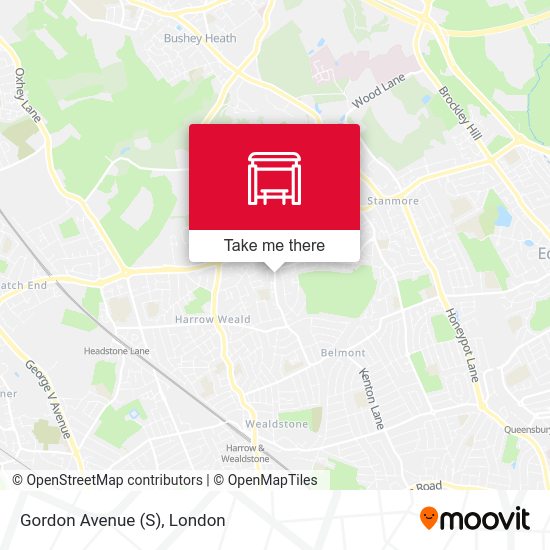 Gordon Avenue (S) map