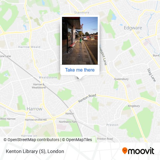 Kenton Library (S) map