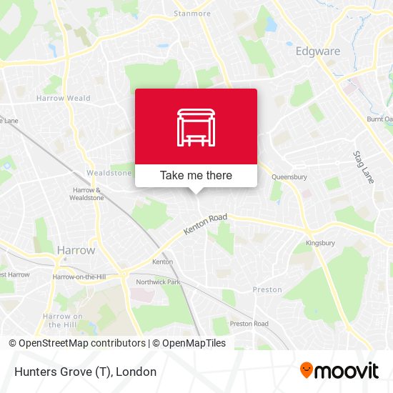 Hunters Grove (T) map
