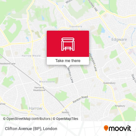 Clifton Avenue (BP) map