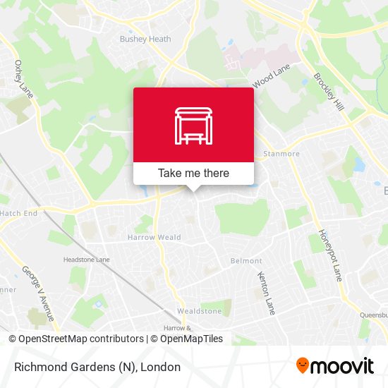 Richmond Gardens (N) map