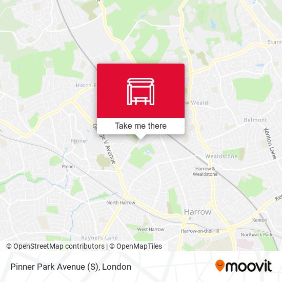 Pinner Park Avenue (S) map