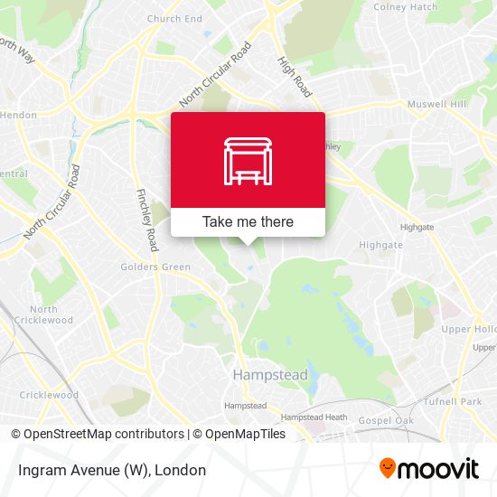 Ingram Avenue (W) map