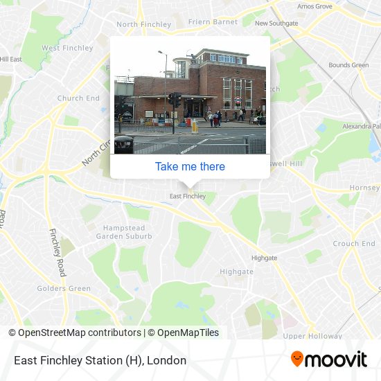 East Finchley Station (H) map