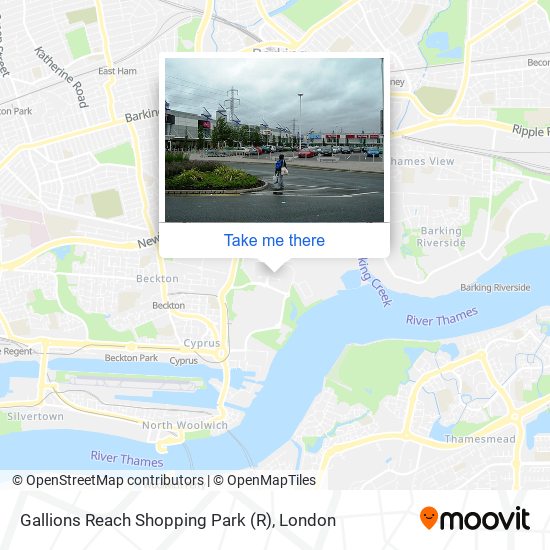 Gallions Reach Shopping Park map