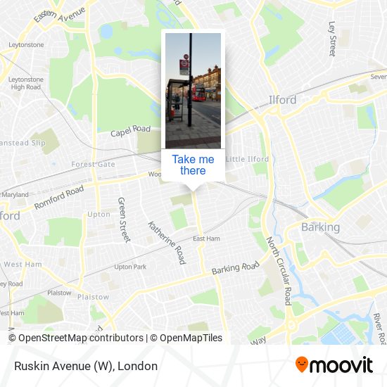 Ruskin Avenue (W) map
