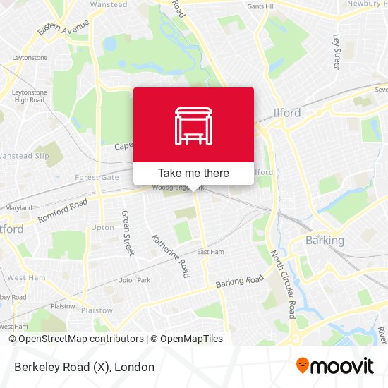 Berkeley Road (X) map