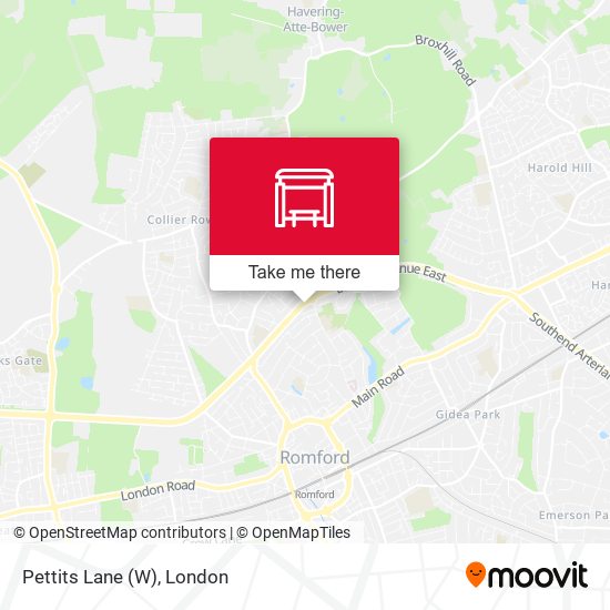 Pettits Lane (W) map