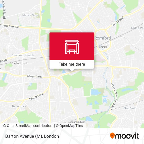 Barton Avenue (M) map