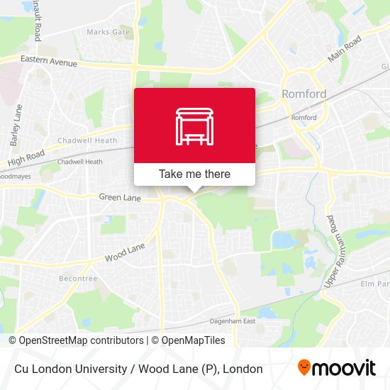 Cu London University / Wood Lane (P) map