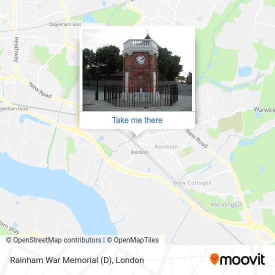 Rainham War Memorial (D) map
