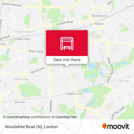 Woodshire Road (N) map