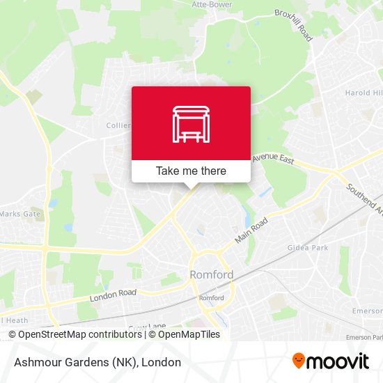 Ashmour Gardens (NK) map