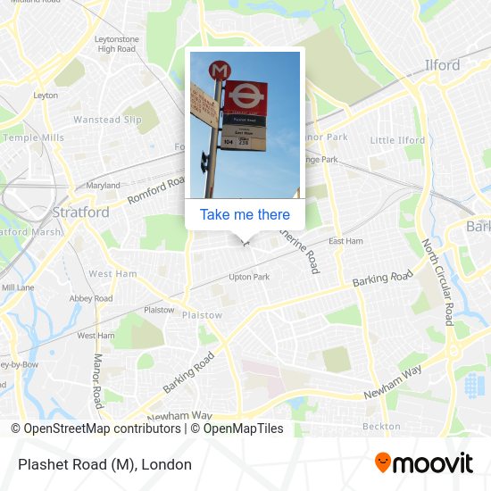 Plashet Road (M) map