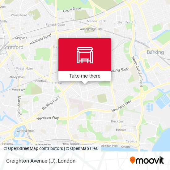 Creighton Avenue (U) map