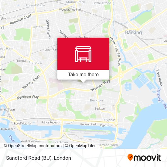 Sandford Road (BU) map