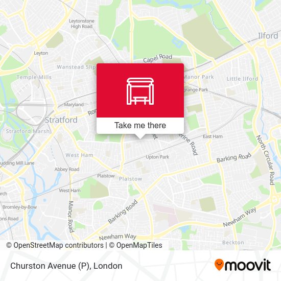 Churston Avenue (P) map