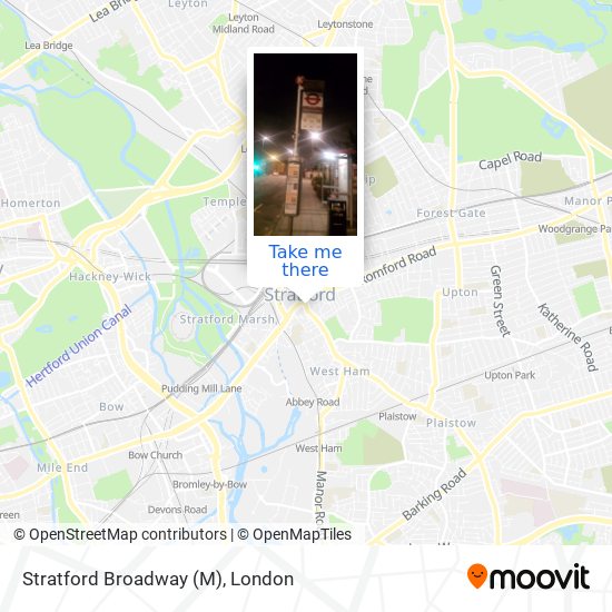 Stratford Broadway (M) map