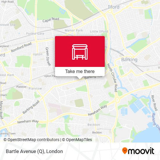 Bartle Avenue (Q) map