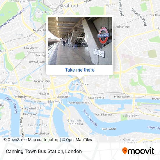 Canning Town Bus Station map