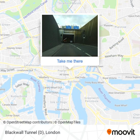 Blackwall Tunnel (D) map