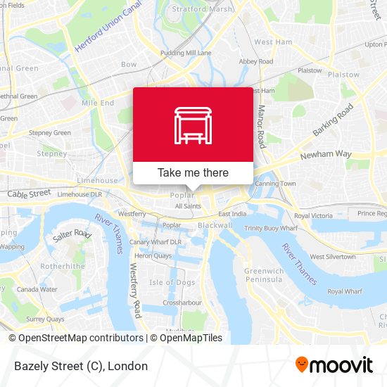 Bazely Street (C) map