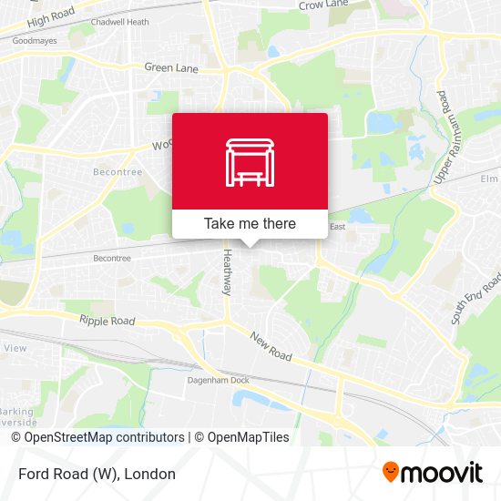 Ford Road (W) map