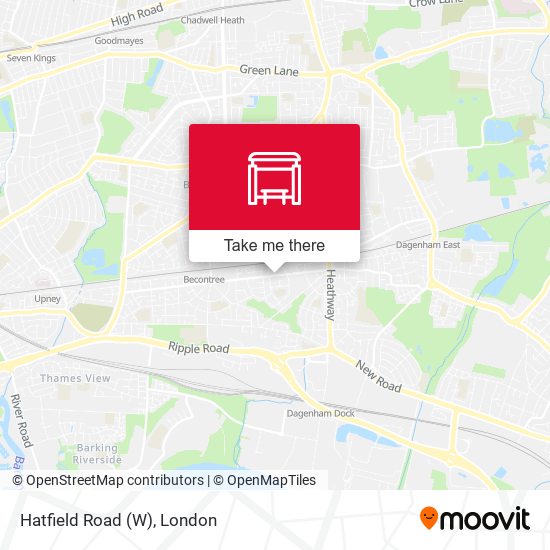 Hatfield Road (W) map