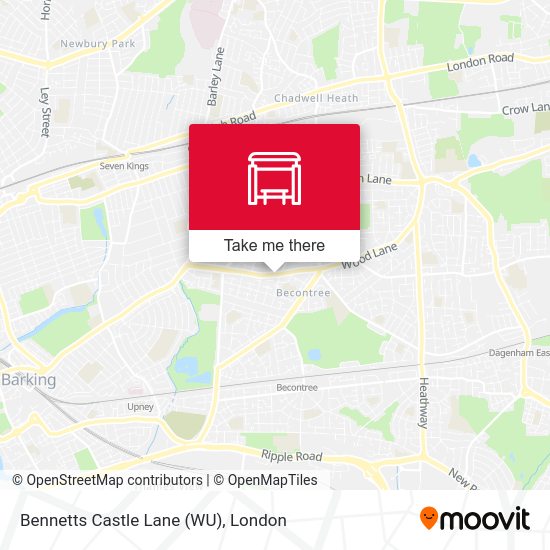 Bennetts Castle Lane (WU) map