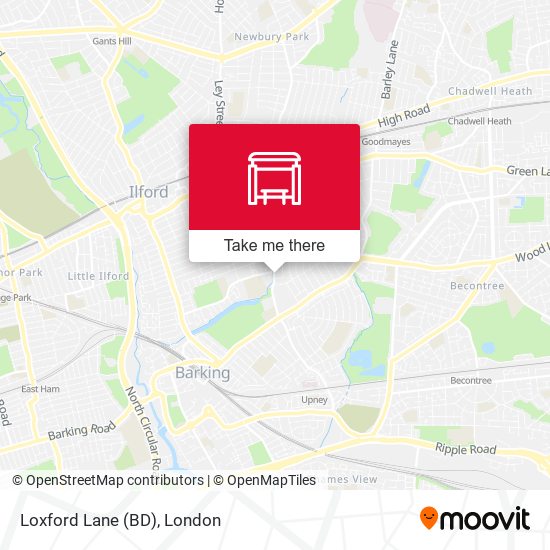 Loxford Lane (BD) map