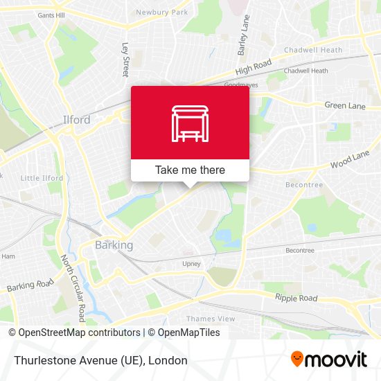 Thurlestone Avenue (UE) map